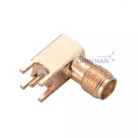 SMA Right Angle PCB Mount Jack Receptacle
