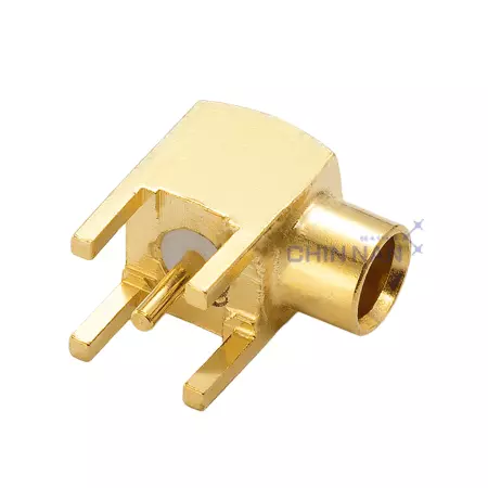 MCX Right Angle PCB Mount Jack Receptacle