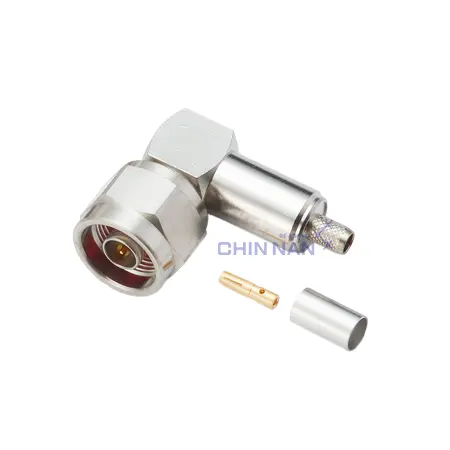 Low PIM N Right Angle Plug Crimp for LMR240  Cable